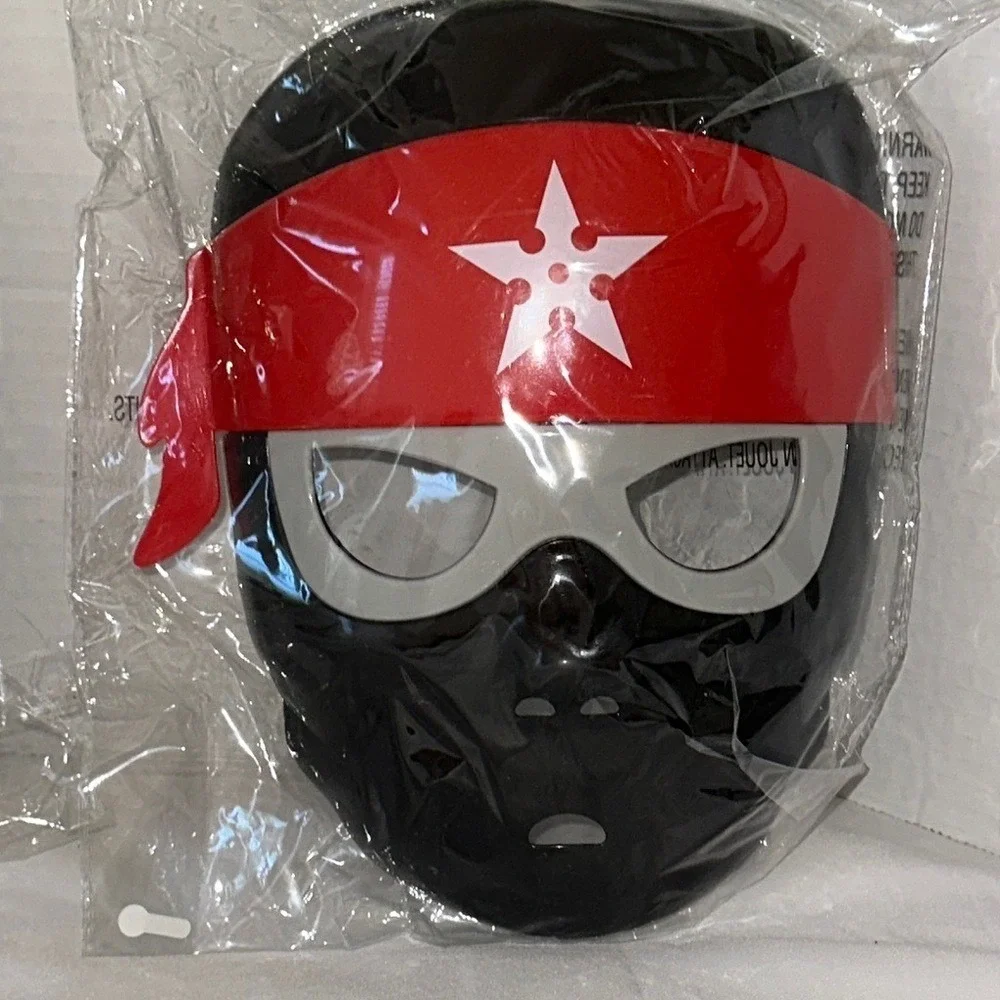 Ninja Light-Up Mask 2 Pack Red and Green Headband Costume Accessory Set 313856